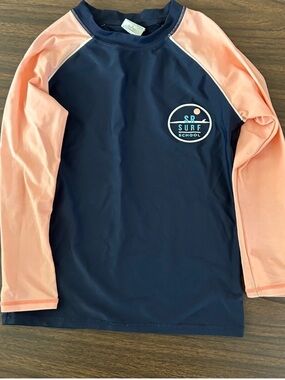 Snapper Rock Kids' Surf School Long Sleeve Rashguard Size 6 5-6 Blue